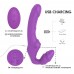 Naked Dual Ended silicone recharageable Vibrator purple